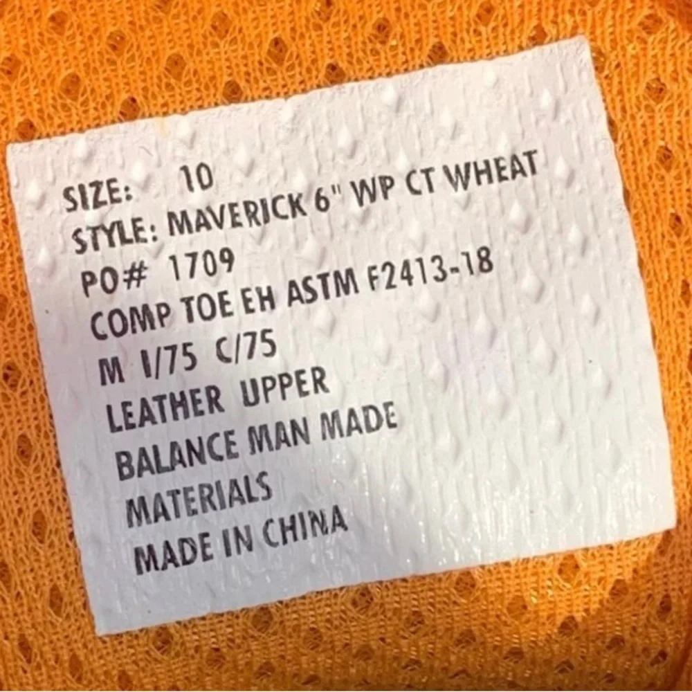 NEW Chinook Composite Toe Work Boots 10M - Picture 6 of 6
